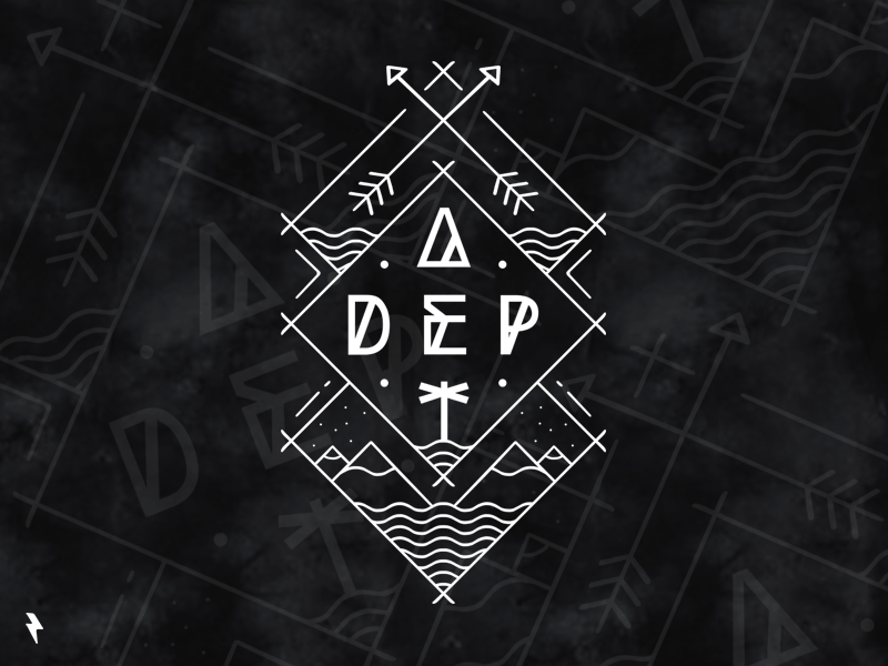 Adept 2 emablem graphic design hipster logo mark merch merchandise metal outfit tshirt vector