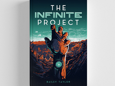 The Infinte Project Complete artwork book book art branding cer character design emblem flat graphic design icon illustration linework logo mark novel scifi typography ux vector