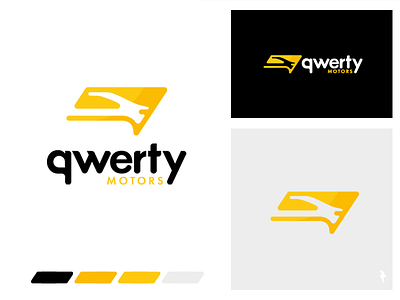 qwerty motors auto branding car car shop emblem graphic design illustration import logo mark motors qwerty retail sale shop store typography ux vector vehicle