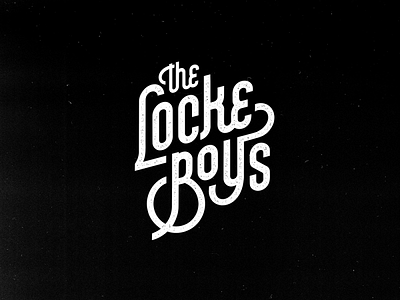 The Locke Boys Logo blues boys branding country design for music emblem graphic design grunge hard rock illustration logo logotype mark minimal music musician texture typography vector vintage