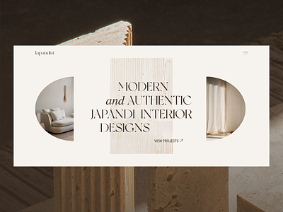 Interior design studio website