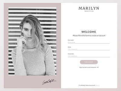 #001 Daily UI Sign Up form challenge clean dailyui minimalistic sign up