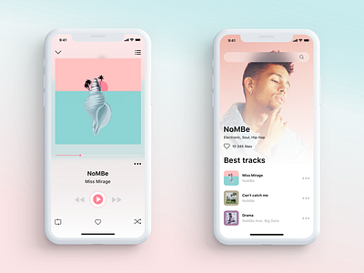 Music Player concept dailyui music player