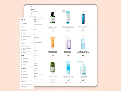 Online shop | Catalogue page catalog design catalogue clean cosmetics ecommerce modern online shop online shopping uiux webdesign website