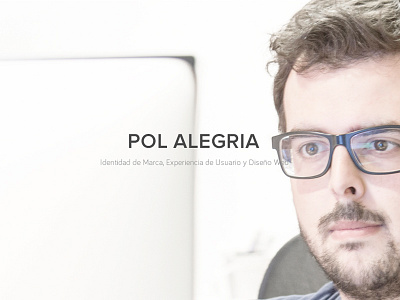 New Portfolio Design - WIP branding design flat design layout pol alegria portfolio uxui