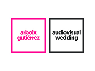Re-design Logo Concept arboix gutierrez audiovisual wedding barcelona thinkadvance