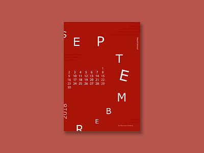 Septebmer 2018 2018 art calendar color design graphic graphicdesign octomber