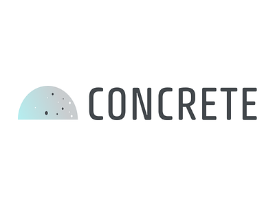 Concrete Design System logo branding design system logo