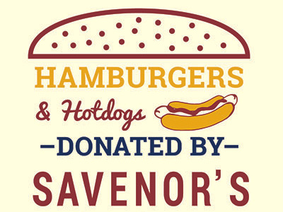 Hamburgers & Hotdogs graphic design illustration signage