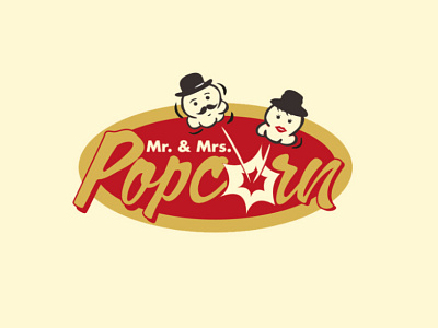 Mr. Mrs. Popcorn logo popcorn