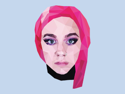 It me! 8 bit aesthetic geometric illustrator low poly lowpoly me portrait self self portrait vaporwave video game digital illustration