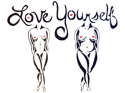 Love Yourself stencil