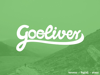 Gooliver logo - My first custom script brand custom custom script logo
