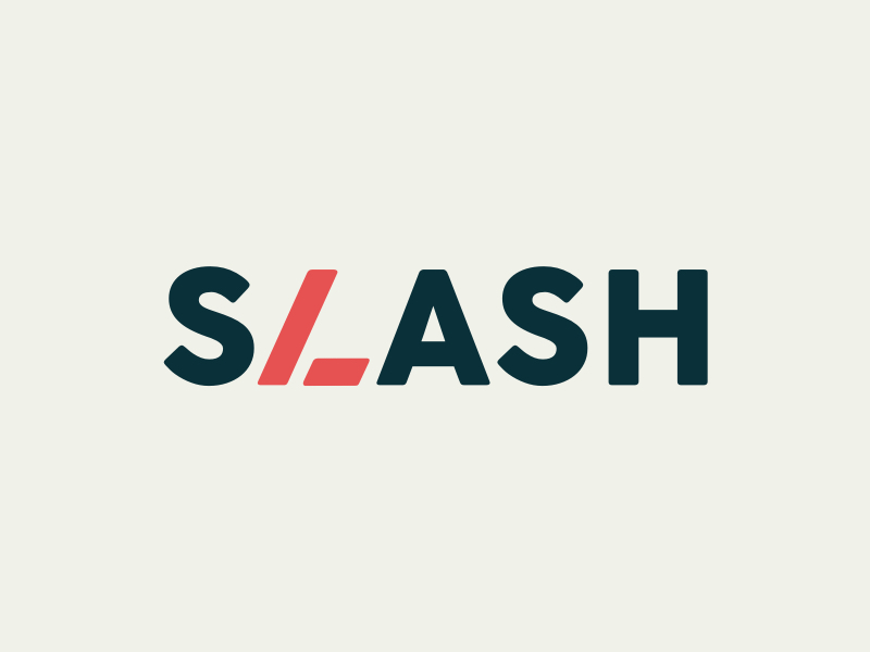 Slash logo brand gif logo
