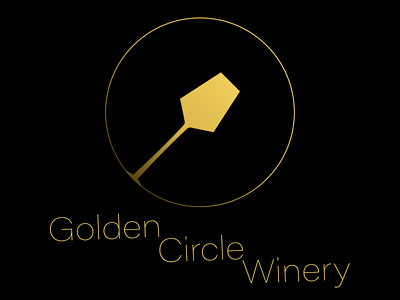 Golden Circle Winery Logo app branding dailylogochallange dailylogochallenge dailylogodesign flat icon logo minimal vector