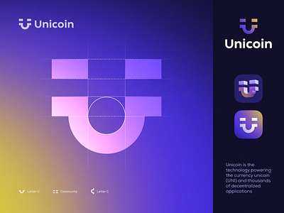 Unicoin Logo Design art bitcoin blockchain branding btc crypto cryptocurrency design ethereum graphicdesign logo logodesign logodesigner money