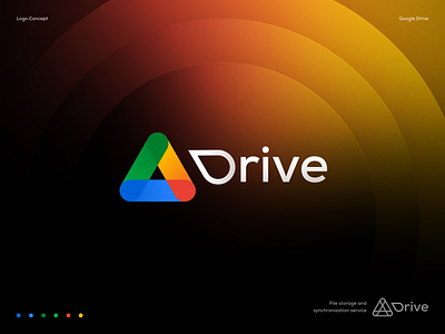 Google Drive Logo Concept alexey app art brand branding business commerce design googledrive graphicdesign logo marketing sukhariev