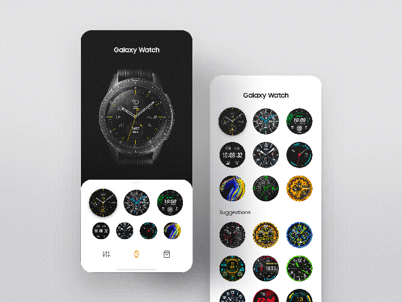 Galaxy Wearable New Experience 3d alexey animation app application better brand experience galaxy galaxy watch graphic design mobile motion redesign samsung samsung galaxy sukhariev ui ux watch wearable