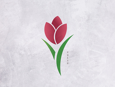 Tulip branding illustration logo tulip vector