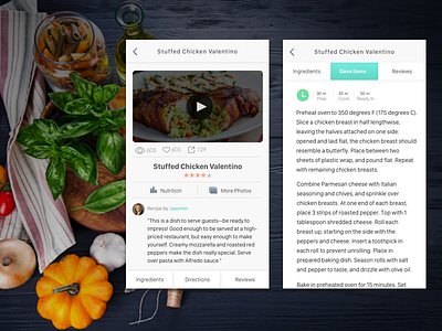 Recipe Home Page and direction app cook cooking dessert dish eat food ios kitchen meal pastry recipe