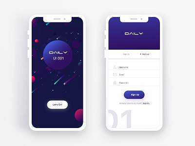 Daily UI challenge #001 — Sign up 001 challenge daily dailyui form signup ui ux