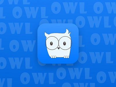 Owl icon bird cartoon icon illustration owl