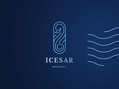 ICESAR / Logo desing brand branding design devilsdan identitydesign logo logotype monoline vector