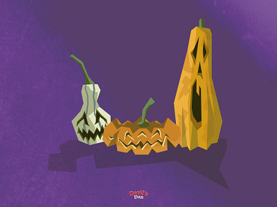 Pumpkins // Illustration creepy design devilsdan halloween illustration pumpkin vector