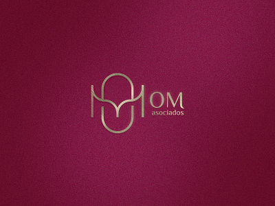 OM Asociados brand branding design elegant lawfirm laws logo logotype minimalist vector