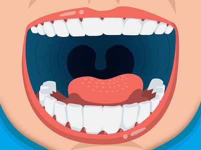 Mouth Illustration branding cartoon illustration colors design expression illustration vector