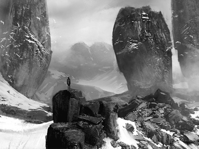 Daily sketch concept art daily landscape mountains photoshop sketch