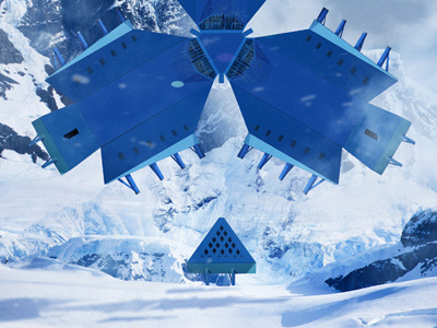 Antarctic Station. BUILD YOU OWN HOME From Around The World art cgi creative home photoshop