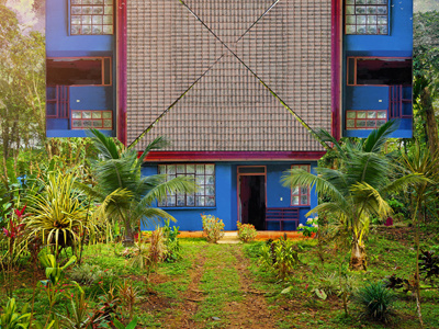 Tico House, Costa Rica art cgi creative home paper photoshop