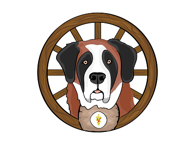 Saint Bernard Dog Icon