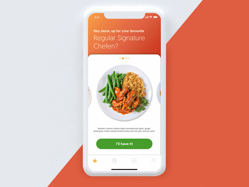 Restaurant App - Interaction Test app concept design food interaction mobile motion restaurant ui ux