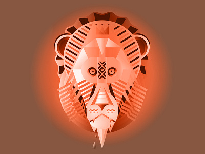 King of Lions illustration vector