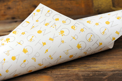 Alphabet Gift Wrap gift wrap wrapping paper illustration child baby alphabet