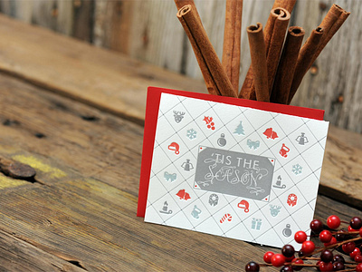 Letterpress Holiday Greeting Card by Ruff House Art on Dribbble