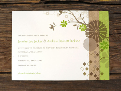 Geometric Wedding Invitations