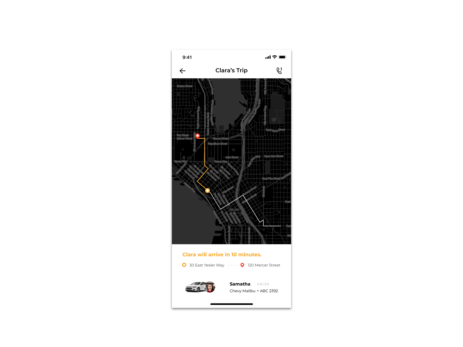 Daily UI 020_Location Tracker by Stella Zhong on Dribbble