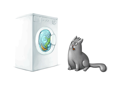 Cat's Story [animated] animal cartoon cat character character design cute fun gif illustration loseconsciousness washer washmemore