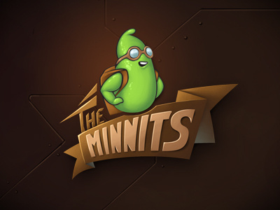 The Minnits character character design game logo minnits steampunk ui