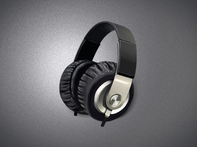 Headphones cans earphones earspeakers headphones icon music ui web