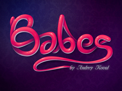 Babes artwork babes character design drawing illustration lettering logo logotype