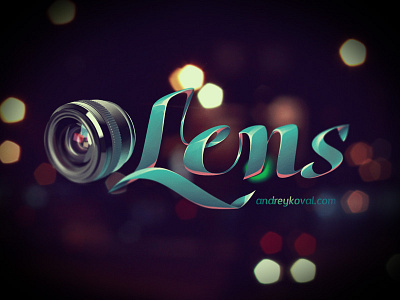 Lens artwork drawing icon illustration lens lettering logo logotype photo photography