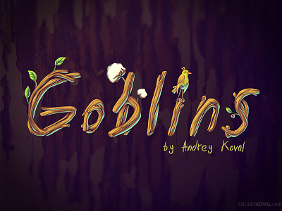 Goblins artwork brownie cards drawing fantasy folklore goblins illustration lettering logo logotype prints