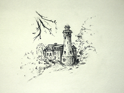 Little Castle artwork castle cute drawing illustration middle ages pencil sketch sketchbook tower