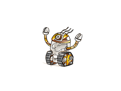 Bot artwork bot character character design drawing illustration robot