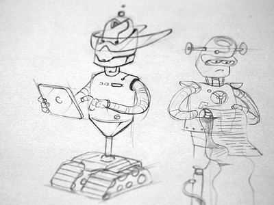 Bot artwork bot character character design drawing illustration robot