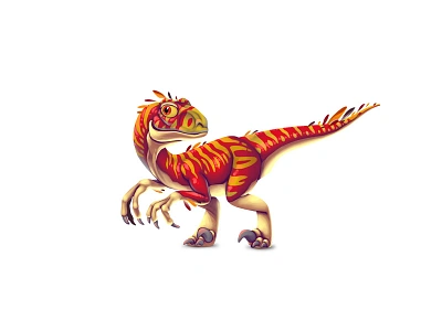 Velociraptor character character design concept concept art dinosaurs game game design illustration kids velociraptor